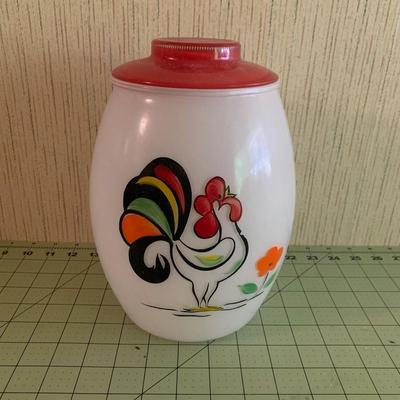 vintage Bartlett Collins glass cookie jar canister