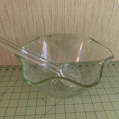 Glass Bowl With Spoon/Tongs?