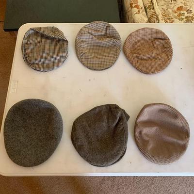 6 Men's Newsboy hats / Cabbie caps