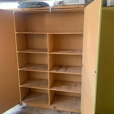 Yellow  wood Garage Cabinet #2