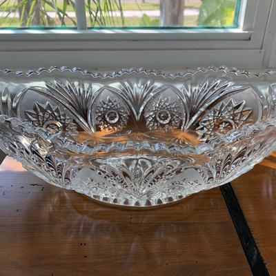 Vintage  American Brilliant Cut Glass oblong serving piece