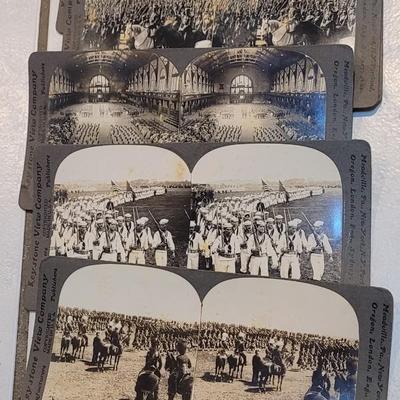 Antique Stereograph Viewer, Many Cards and Cabinet Box