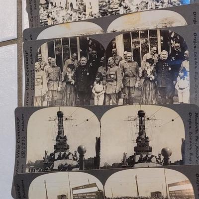 Antique Stereograph Viewer, Many Cards and Cabinet Box