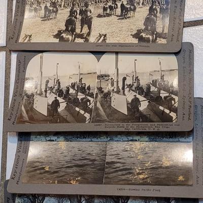 Antique Stereograph Viewer, Many Cards and Cabinet Box