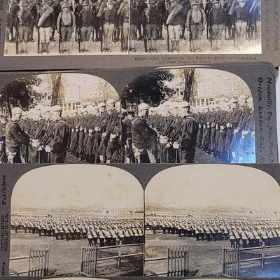 Antique Stereograph Viewer, Many Cards and Cabinet Box