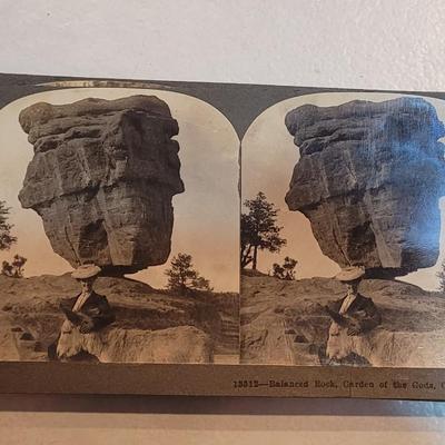 Antique Stereograph Viewer, Many Cards and Cabinet Box