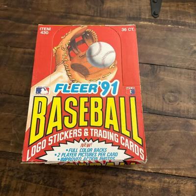 1991 FLEER MLB BOX
