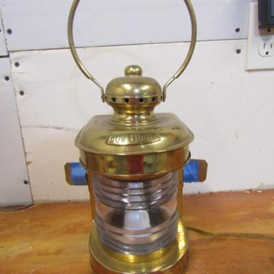 Robert Findlay Bow Light Brass Lantern Electric Lamp