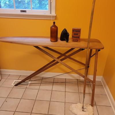 Vintage Wooden Ironing Board and More (L-DW)