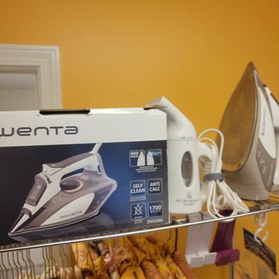 Rowenta Iron, Laundry Rack and Laundry Accessories (L-DW)