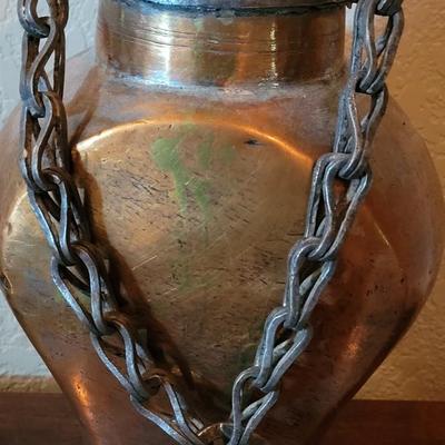 Antique French Water Container with Hanging Hook