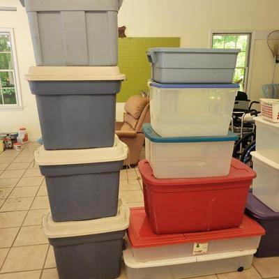 Large Assortment of Storage Bins (G-DW)