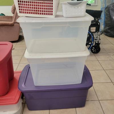 Large Assortment of Storage Bins (G-DW)