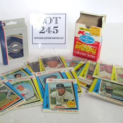 Unopened Box Brewers Cards & Opened Box Topps BB Cards 20th Anniversary
