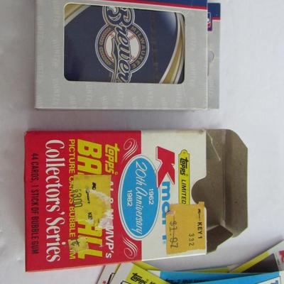 Unopened Box Brewers Cards & Opened Box Topps BB Cards 20th Anniversary