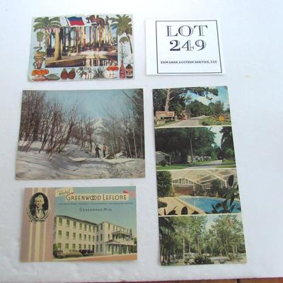 Nice Vintage Postcard Lot: Unused Greenwood Leflore, Read Description