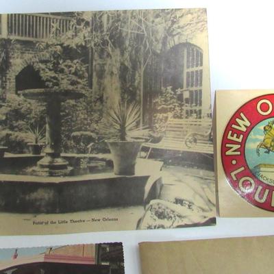 Vintage New Orleans Lot: Postcards, Booklet and Sticker