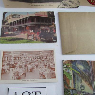 Vintage New Orleans Lot: Postcards, Booklet and Sticker