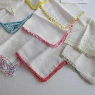 Vintage Ladies Hankie Lot
