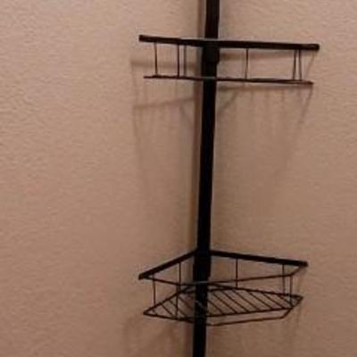 Copper Bathroom Tension Pole Shelf
