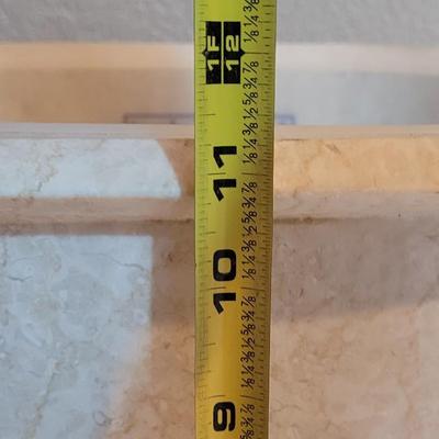 Heavy Marble Bathroom Trashcan & Cup