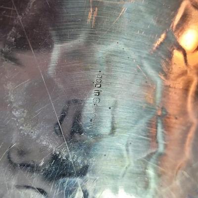 Vintage German Hammered Brass Tray