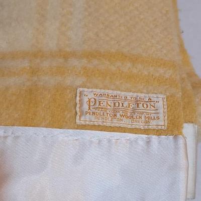 Vintage Wool Plaid PENDLETON Blanket