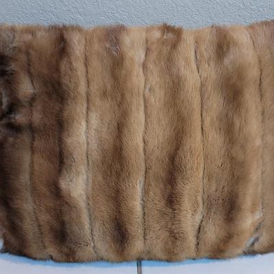 Custom Navajo Yei Rug and Real Fur Pillow