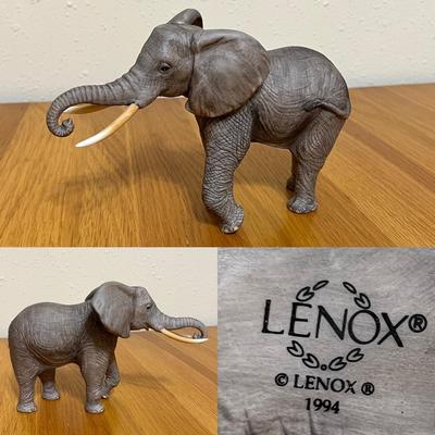 LENOX ~ African Wilderness Collection ~ Trio (3) Porcelain Elephant Figurines