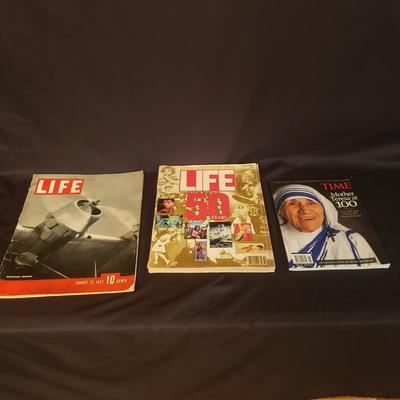Life 50th Anniversary and Time (Mother Theresa) Magazines (GR-KD)