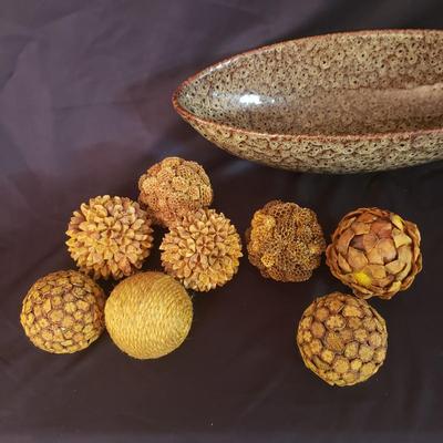 Metal Lamp and Decorative Bowl (GR-KD)