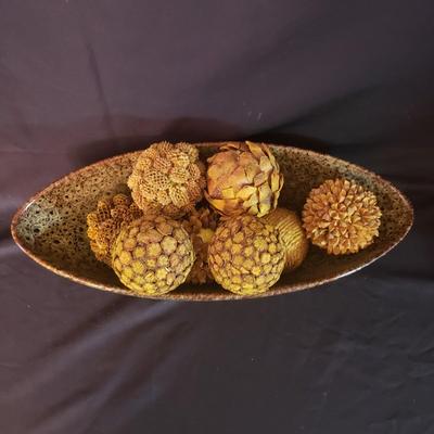 Metal Lamp and Decorative Bowl (GR-KD)