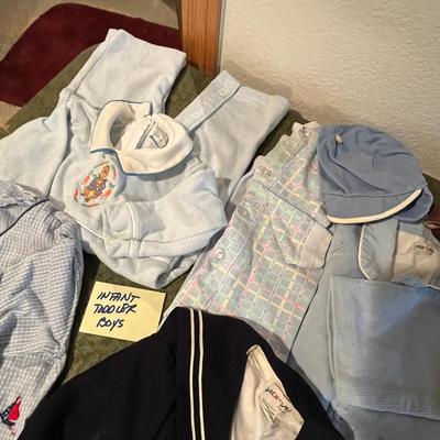 Large lot of vintage children's clothes