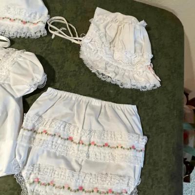 Infant fancy dress w/ bonnet