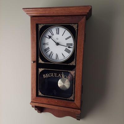 Elgin Regulator Pendulum Wall Clock (BR1-BBL)