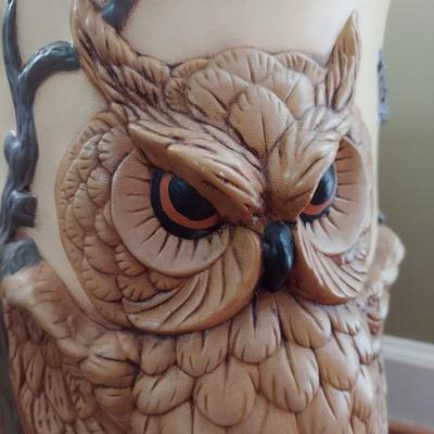 Vintage Owl Umbrella Urn and Luggage Stand (BR1-BBL)