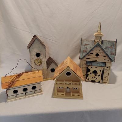 Four Decorative Bird Houses (GR-BBL)