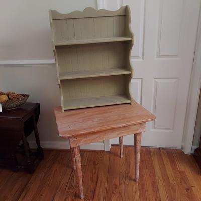 Farmhouse Style Shelf and Table (GR-BBL)
