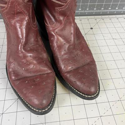 Men's Ostrich Skin Cowboy Boots