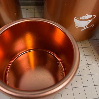 Mirro Copper Colored Aluminum Canister Set