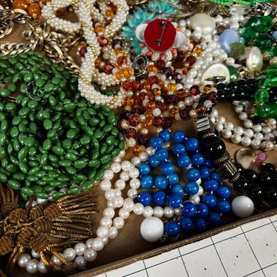 Tray of Costume Jewelry Collection 