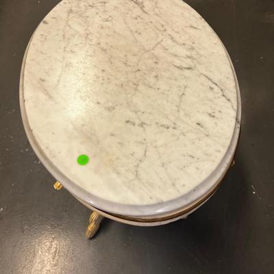 Antique Victorian Eastlake Marble Top Occasional Table 