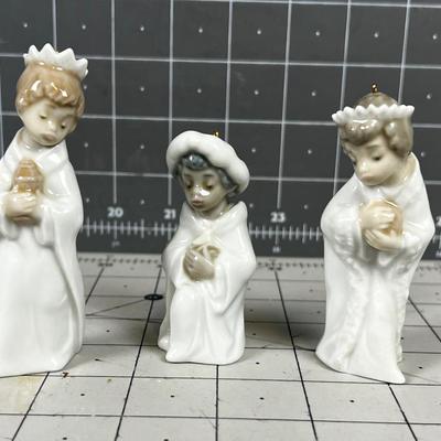 Lladro 3 Wise Men Ornaments Nativity 