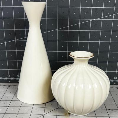 2 Lenox Vases 