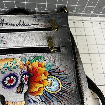 ANUSCHKA GENUINE LEATHER, Day of the Dead Skulls 