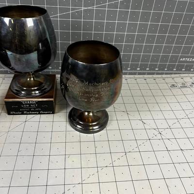 SILVER PLATED GOBLET TROPHIES