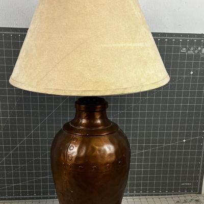 Metal Lamp with a copper Finish 