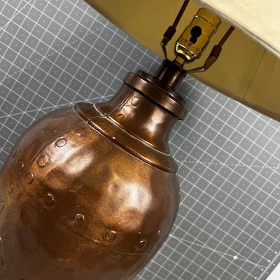 Metal Lamp with a copper Finish 