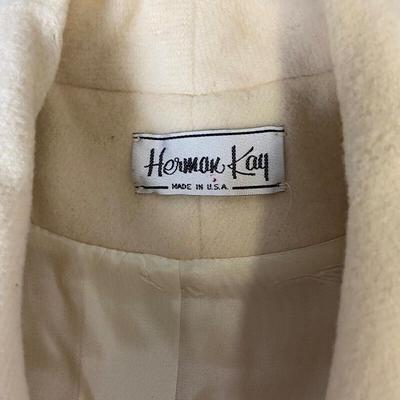 Vintage Women's Herman Kay Beige P-Coat