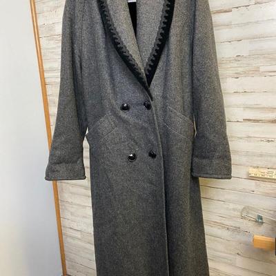 Vintage Jofeld De Ball Women's Coat Grey and Black